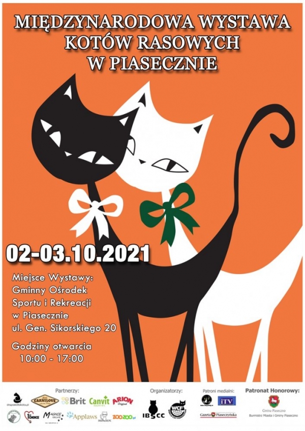 Międzynarodowa Wystawa Kotów Rasowych w Piasecznie 2021
