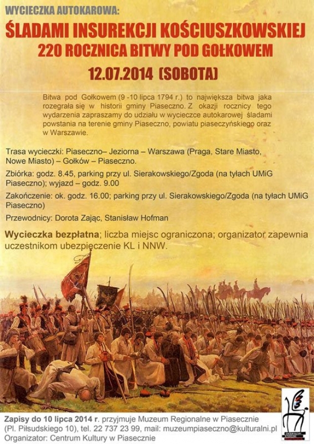 Śladami Insurekcji Kościuszkowskiej. 220 rocznica bitwy pod Gołkowem