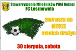 FC Lesznowola zaprasza na piłkarską sobotę