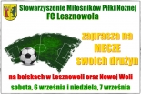 FC Lesznowola zaprasza na weekend z piłką nożną