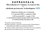 Bezpłatne szkolenia w gminie Lesznowola