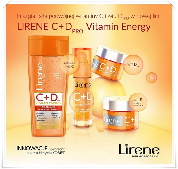Energia i siła podwójnej witamin C i wit. D PRO w nowej linii Lirene C+DPRO Vitamin Energy