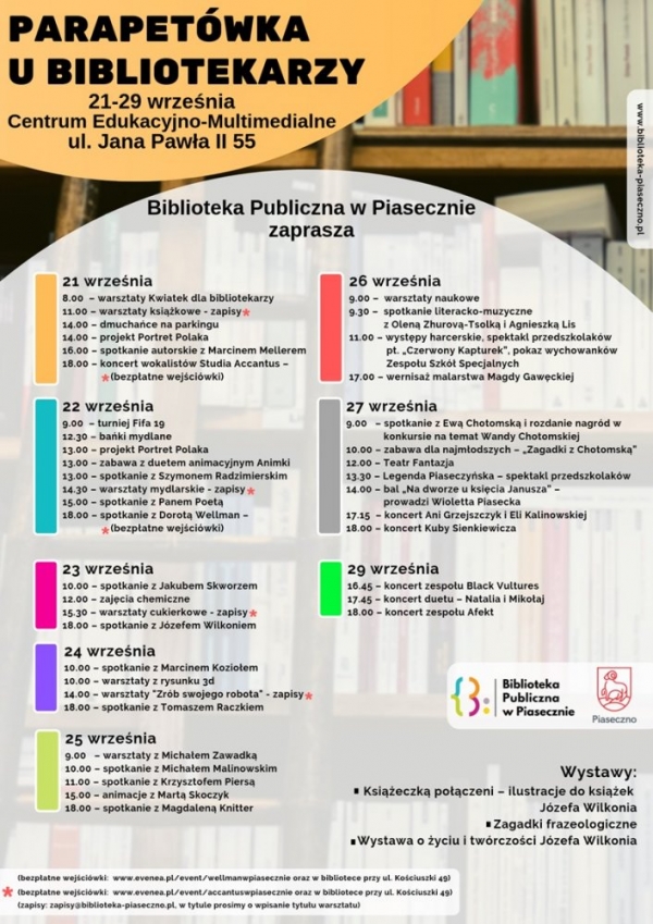 Parapetówka u bibliotekarzy – wydarzenia z okazji otwarcia biblioteki w CEM Piaseczno