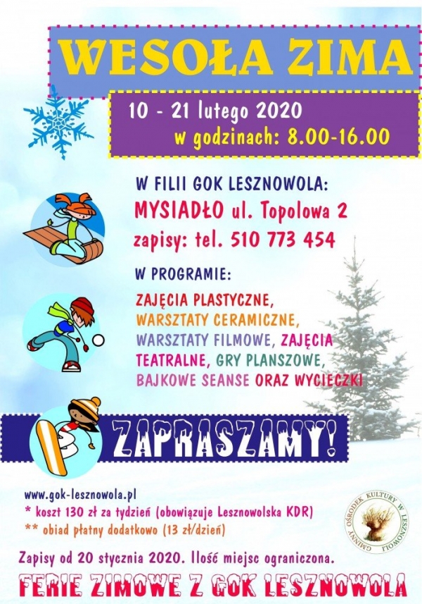 Wesoła Zima 2020 w Lesznowoli