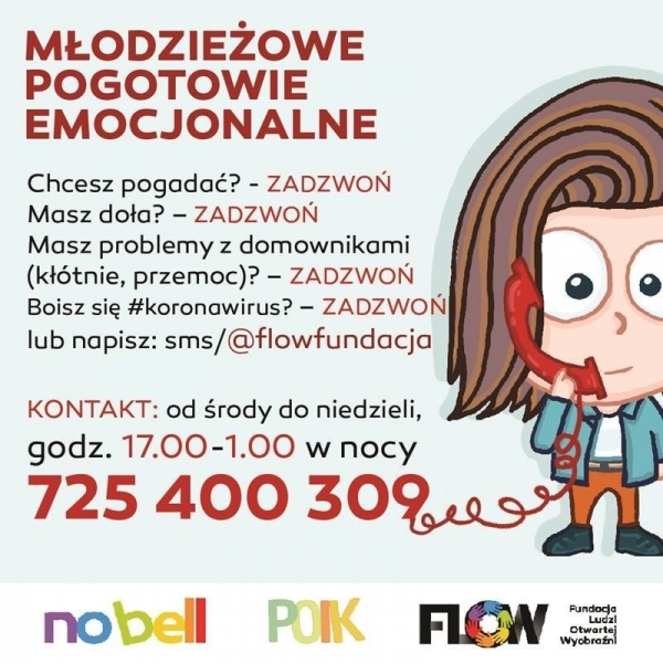 Młodzieżowe Pogotowie Emocjonalne dla uczniów szkół powiatu piaseczyńskiego