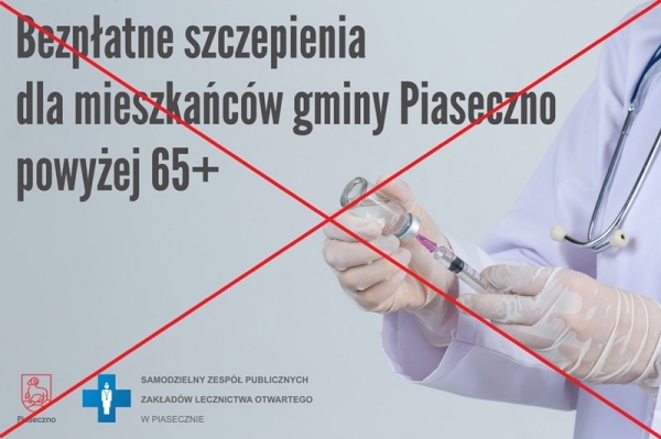 Brak szczepionek przeciw grypie dla mieszkańców gminy Piaseczno 65+