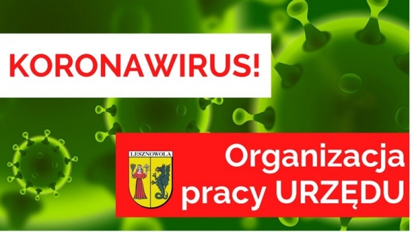 Organizacja pracy UG Lesznowola do 4.12.2020