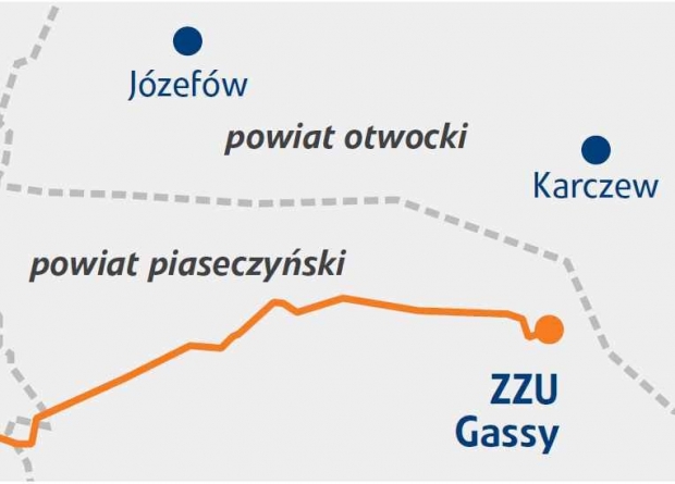 Gazociąg z Gassów do EC Siekierki