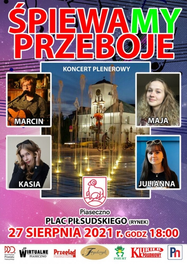 ŚpiewaMy przeboje – koncert młodzieży na rynku w Piasecznie