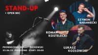 22 czerwca w Piasecznie odbędzie się Stand-up: Kostelecki, Baraniecki, Kozłowski