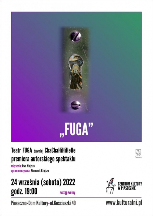 Teratr FUGA. Premiera spektaklu autorskiego
