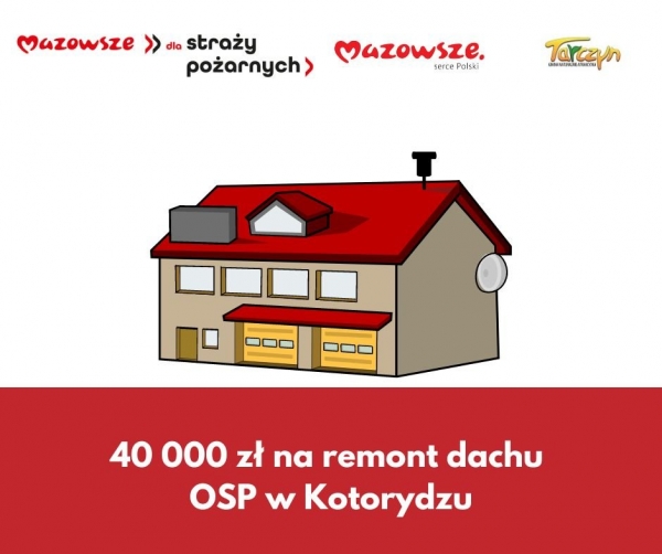 40 000 zł na remont dachu OSP w Kotorydzu